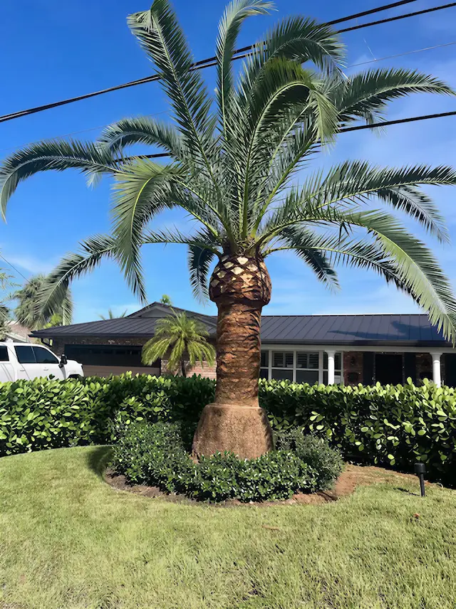 Professional tree service showing expert trimming and removal work with clean results